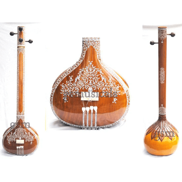TANPURA FEMALE HEMRAJ DECORATED WITH FIBERGLASS CASE GSM055F